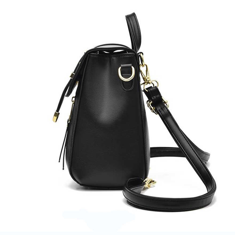 Totes Ladies Mochila de color sólido 2022 Nueva moda Bolsas de hombro de viaje Bolsos de cuero de PU simples Diseñador de marca Monedero y bolsos 021323H