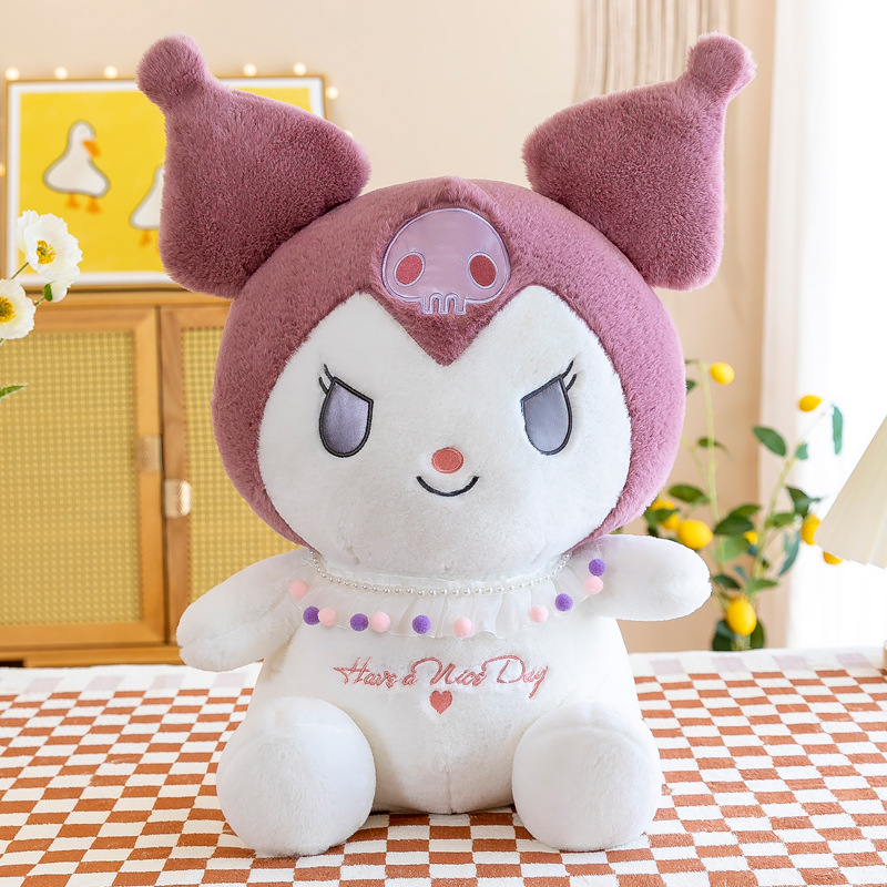 La migliore vendita Kuromi peluche cuscino farcito peluche animale personalizzato Giappone Sanrio peluche Anime figura