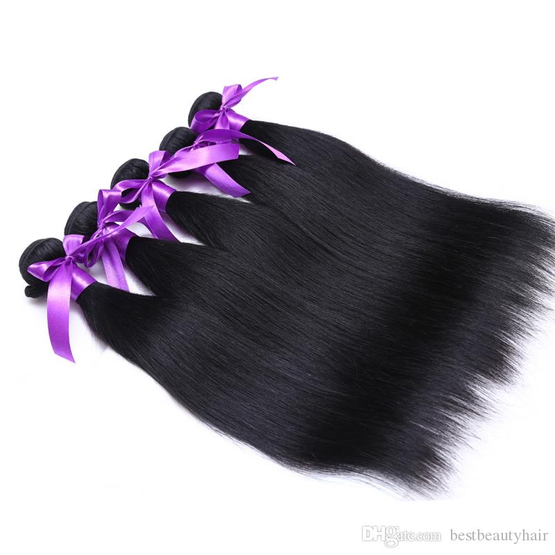 Malaysian Virgin Hair Straight 100% Unprocessed Malaysian Straight Hair Weaves Cheap Malaysian Virgin Hair Bundle Deals