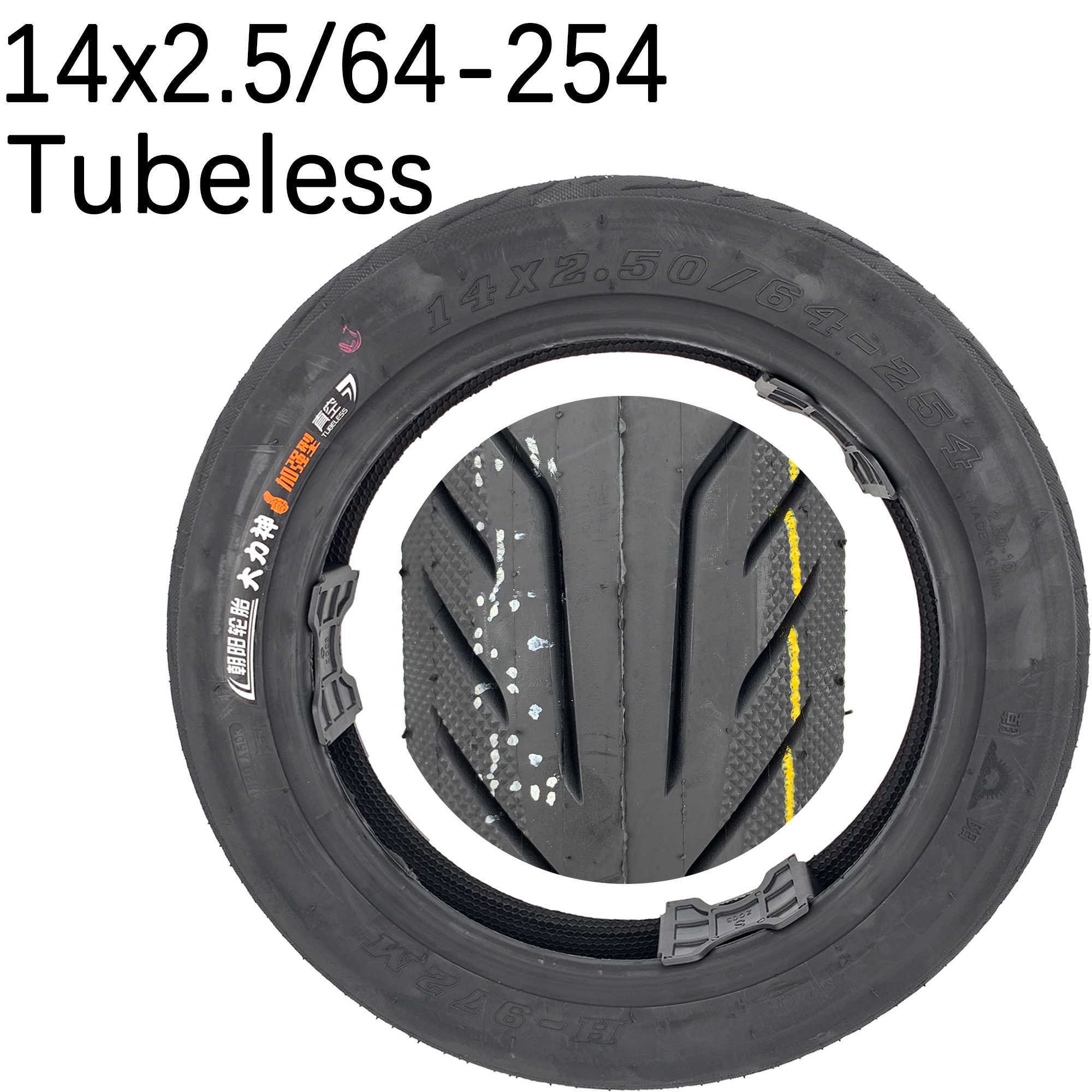 Bike Tires CHAOYANG H-972M 4PR electric bicycle tire tubeless 14x2.5/64-254 0213