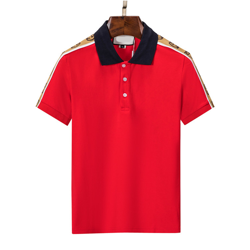 Herrpolos designer polo skjorta f￶r m￤n lyxiga polos casual t-shirt broderade brev mode high street m-3xl #88888