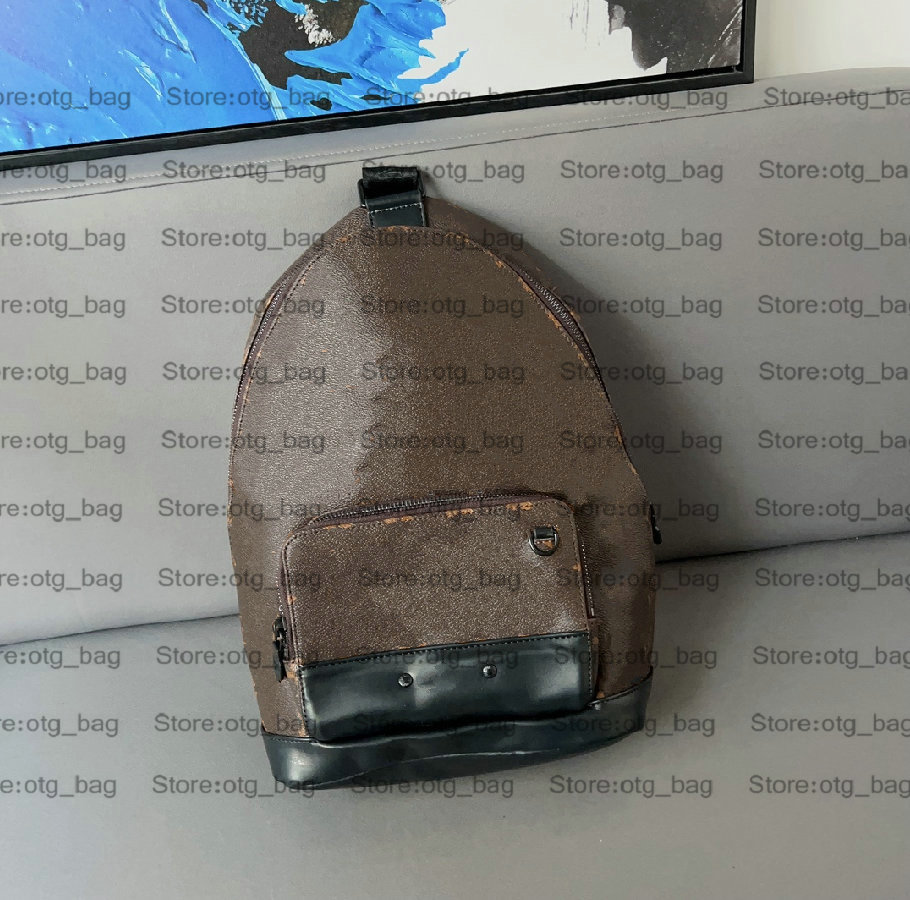 Мужская сумка Racer Slingbag Bag M46107 Monograms Shadow Сумки на одно плечо Черный рюкзак из телячьей кожи для мужчин Роскошная сумка для сообщений Мужская дизайнерская нагрудная сумка большой емкости