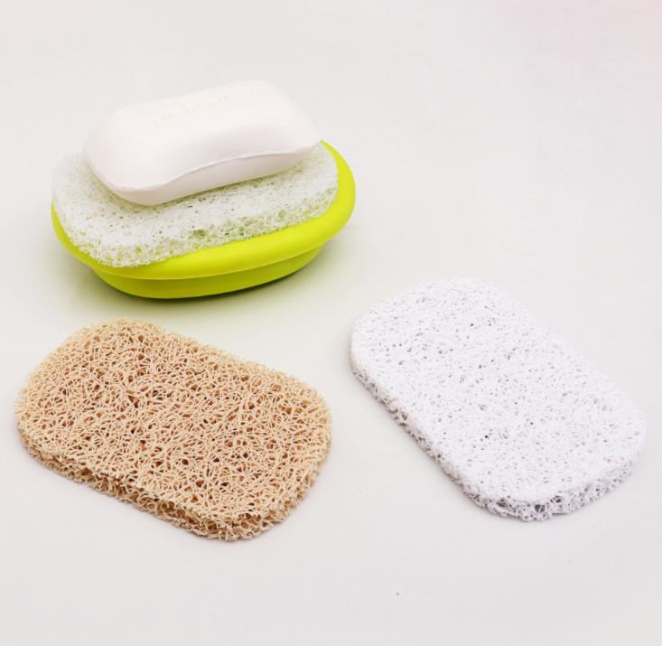 Soap Saver Drain Soap Dish Portable Bathroom Soap Pad Storage Accessories Environmental Protection Mildew Creative Anti Skid PVC SN665