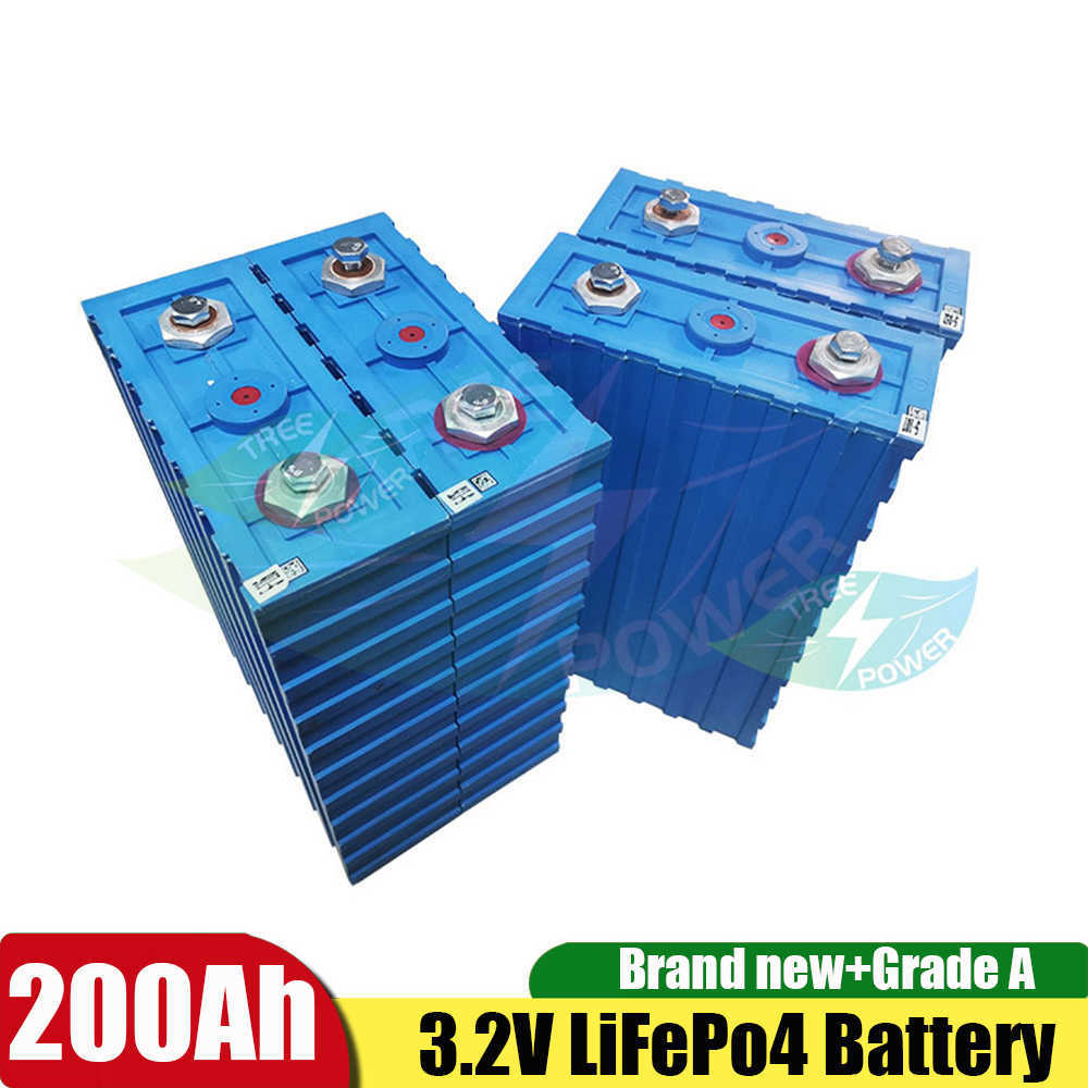16 batteries Lifepo4 3.2v 200Ah 12V 24V 48V 400Ah, lithium fer phosphate pour camping-car solaire, camping-car, bricolage