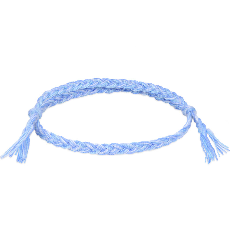 Coloré à la main tissé tressé corde amitié bracelets porte-bonheur pour femmes hommes amant décor bijoux de mode