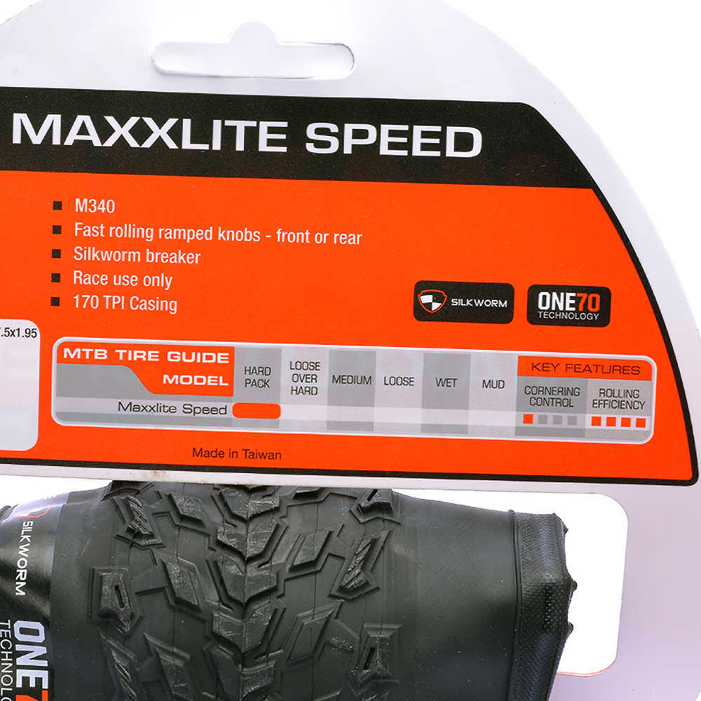 Opony rowerowe Maxxis Maxxlite Prędkość M340 Składane rowerowe opona Kevlar 27,5x1,95 MTB Minowarki 27,5 0213