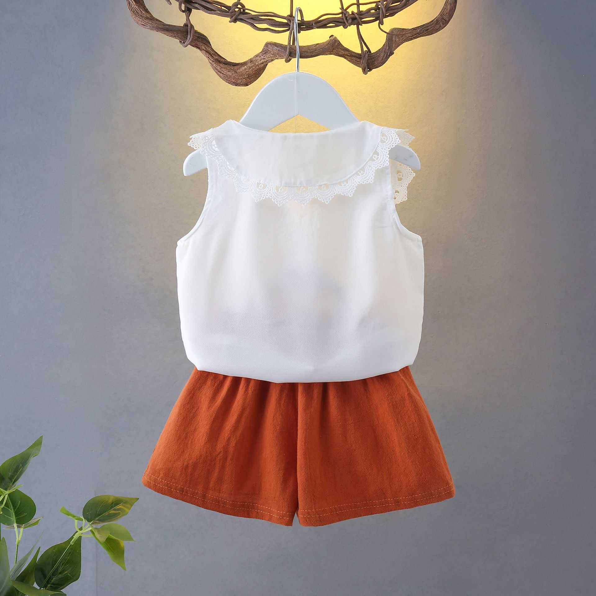 Vêtements LZH Vêtements d'été pour nouveau-nés Ensembles de bébé T-shirt sans manches Shorts Pièce Ensemble Enfant en bas âge Filles Costume Casual Enfants Tenue Années