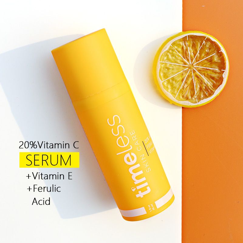 Serum Timeless 30ml 20% VITAMIN C E Ferulic Serum Skin Moisturize Bright Skin Care Face Lotion Essence 1fl.oz Make Up
