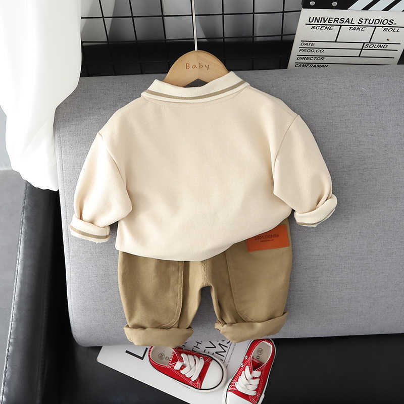 Set lzh Autumn Baby Clothes Set Fashion Fashion Year's Children's Abbigliamento Magioni maglioni PC Outfit Boys Abito