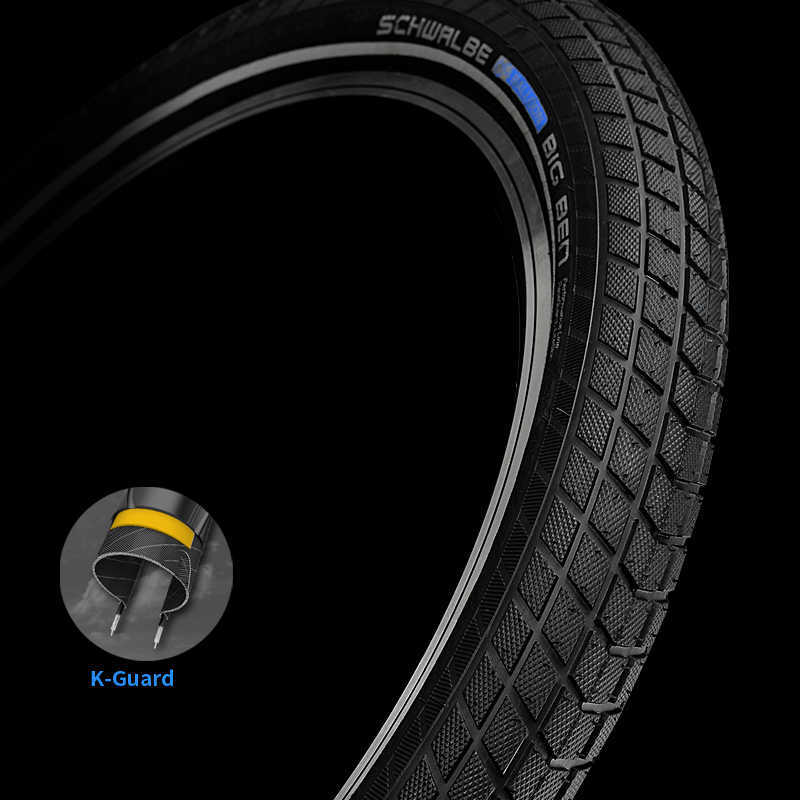 S Schwalbe Big Ben 27.5x2.00 50-584 City Bicycle K-Guardレベル3スチールワイヤード自転車27.5インチ35-40psiサイクリングタイヤ0213