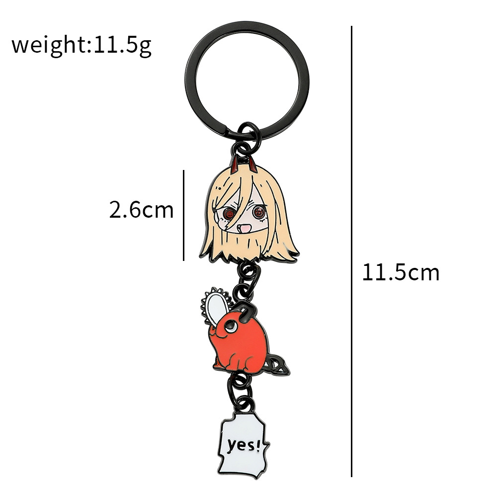 Nowy elektryczny Saw Man Biżuter wisior Pochita Key Chain Animation wokół Man9237728