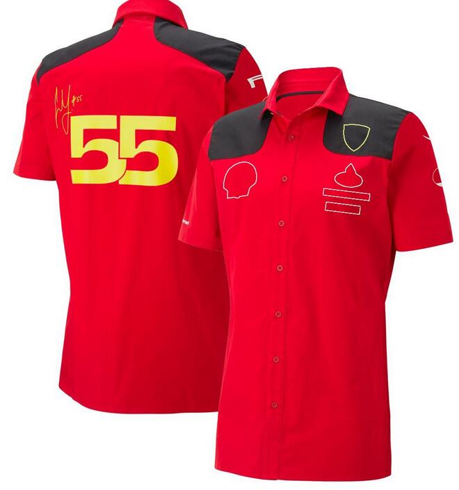 new F1 racing polo suit summer team shirt customized with the same style