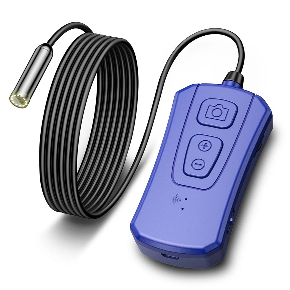 Endoscópio sem fio de 3,5 m Comprimento do cabo WiFi 8,0MP Ultra-Fhin HD Borescope 12 LED Zoomable Snake Camera