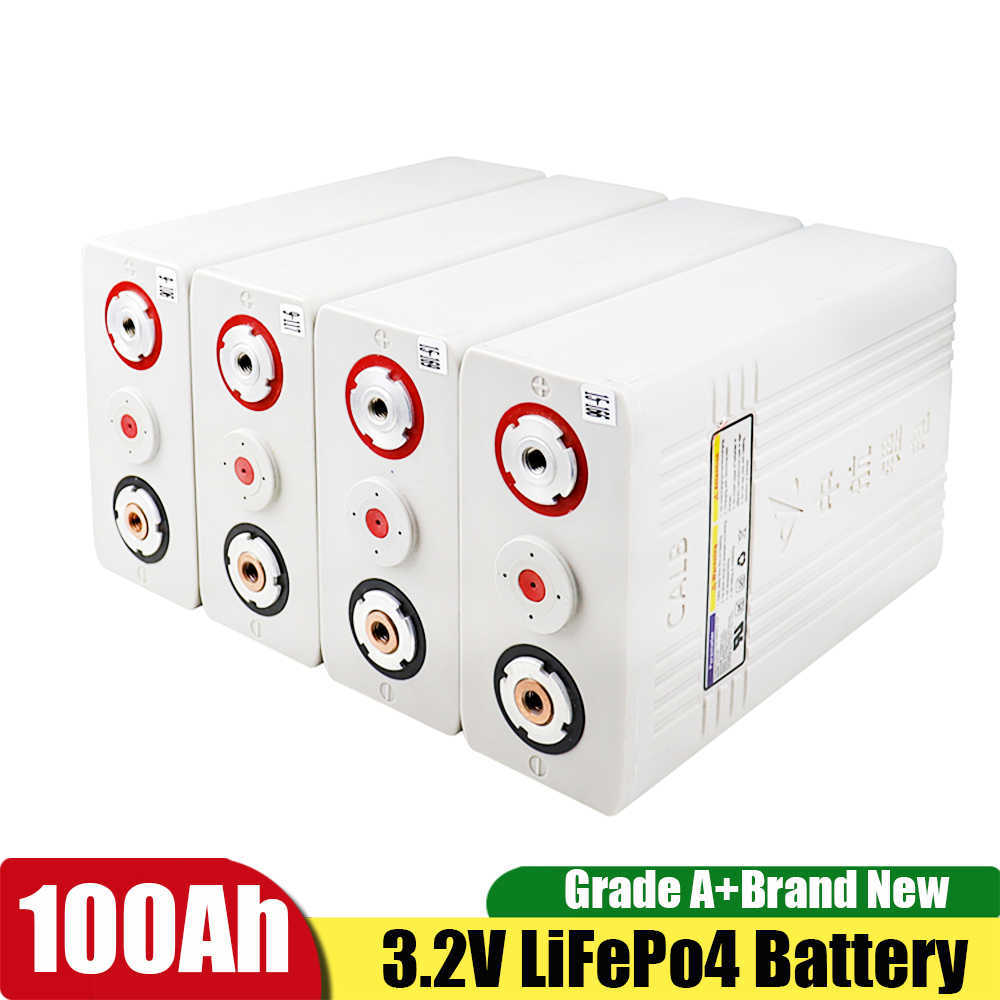 Calb 3.2V 100AH ​​LIFEPO4 Bateria recarregável grau A 200AH plástico 400AH Fosfato de ferro Pacote Bateria Solar Battery