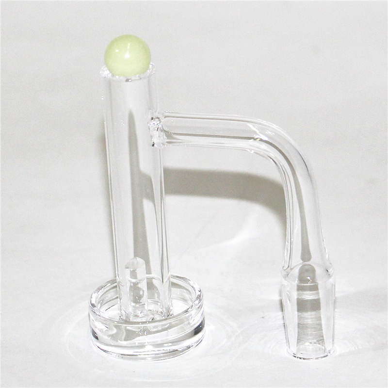 Hookahs Contral Tower Flat Top Terp Slurper Smoking Quartz Banger With Glass Marble Pearl Cap & Pillar 2mm Blender Spin Quartz Nails For Bongs Dab Rigs