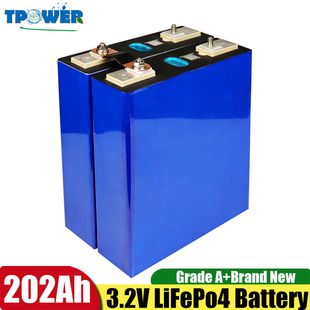 16st 3.2V 202AH LIFEPO4 Batteri med QR -kod LFP LITIUM SOLAR DIY 12V 24V 200AH CELLER INTE 280AH EV MARINE RV GOLF CART