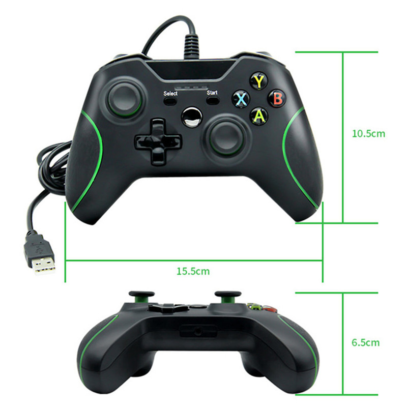 Controller Xbox One cablato GamePads Precise Thumb Joystick Gamepad console X-box/PC con dropshipping box di vendita al dettaglio