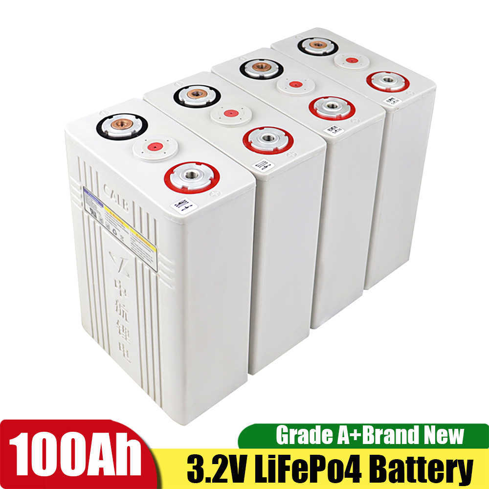 Calb 3.2V 100AH ​​LIFEPO4 Bateria recarregável grau A 200AH plástico 400AH Fosfato de ferro Pacote Bateria Solar Battery