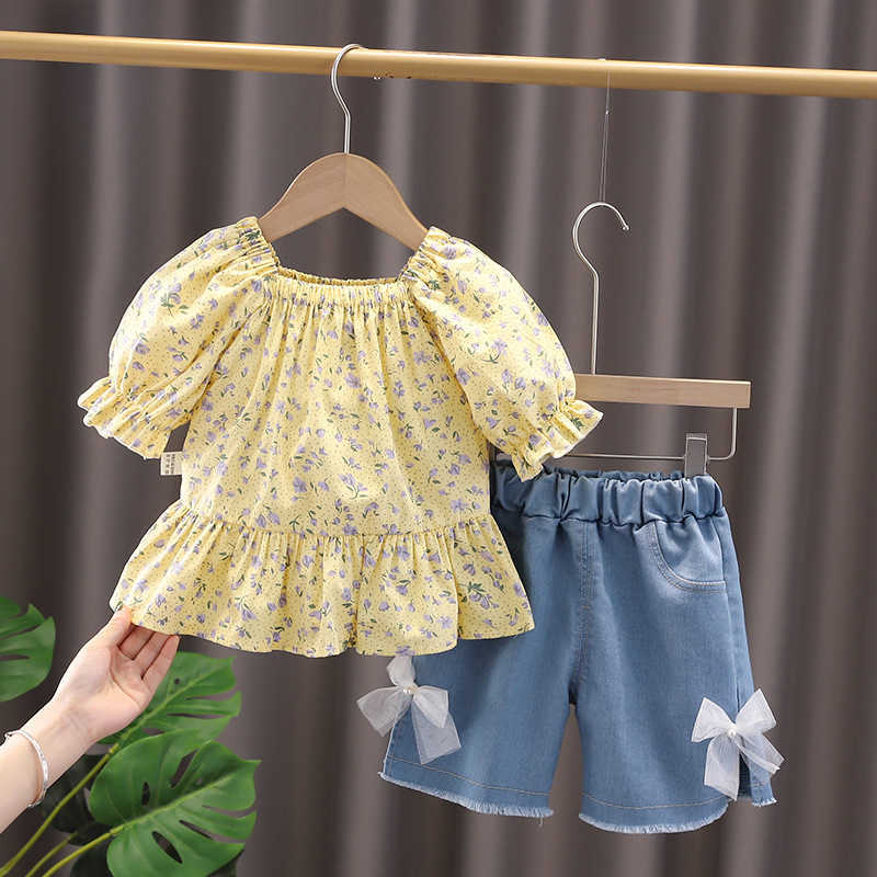 LZH Summer Baby Clothing sets Fashion Kids Suit ShortSleeved Top Shorts Piece Set pour les vêtements pour enfants