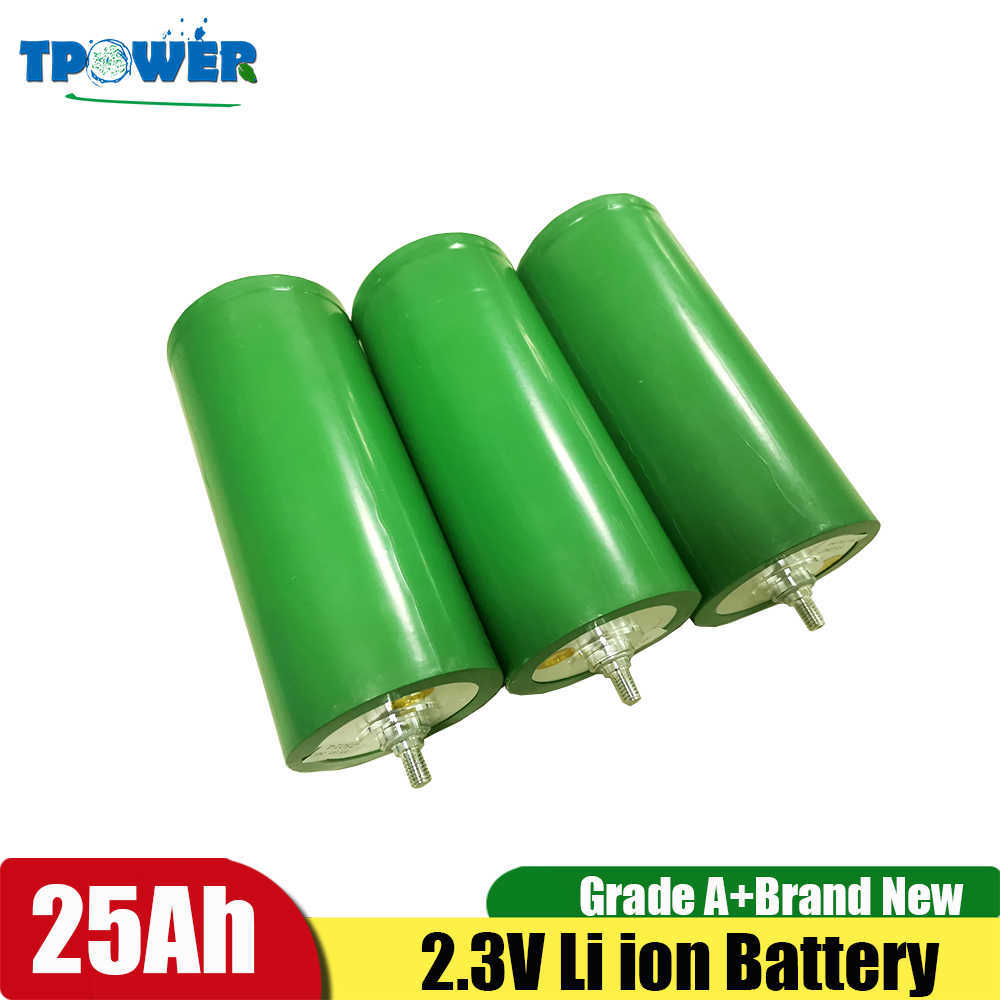 LTO 2.4V 25Ah 50C 1250A for 12V 24V Lithium Titanate 2.3V Battery Pack Power 14.4V EV Golf Cart Long Life Cycle