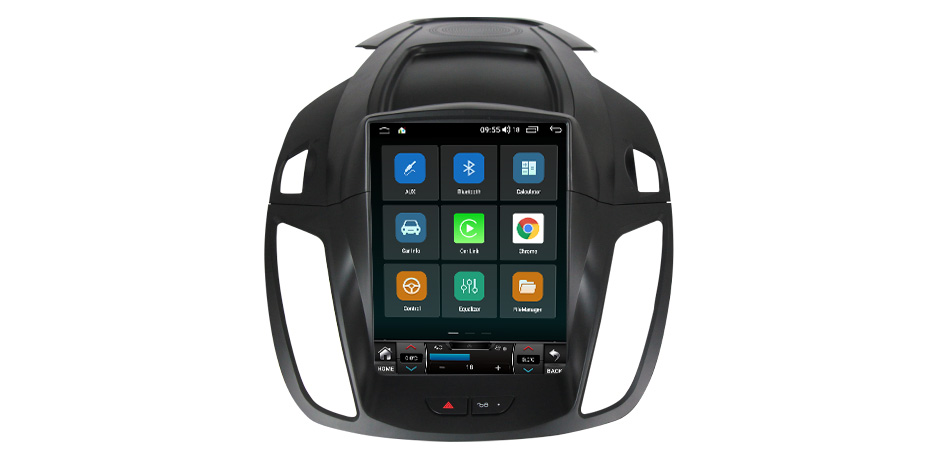 2 DIN CAR DVD Android 11 speler voor Tesla Style Radio voor Ford Kuga 2 Escape 3 2013-2016 Multimedia GPS 2Din CarPlay Stereo