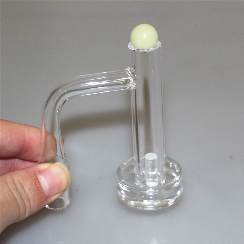 Quartz Banger Beveled Edge 14mm OD Seamless Bangers Nails With Glow in darb glass carb cap ball pill For Glass Bongs Dab Rigs Ash Catcher