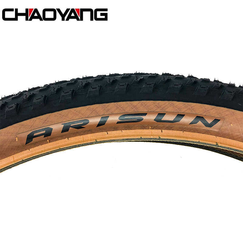 Tires CHAOYANG ARISUN 29x2.20 56-622 MTB Bicycle Tire Ultralight Anti-slip Steel Wired Tyre Brown Side 23-50 PSI Cycling Bike Parts 0213