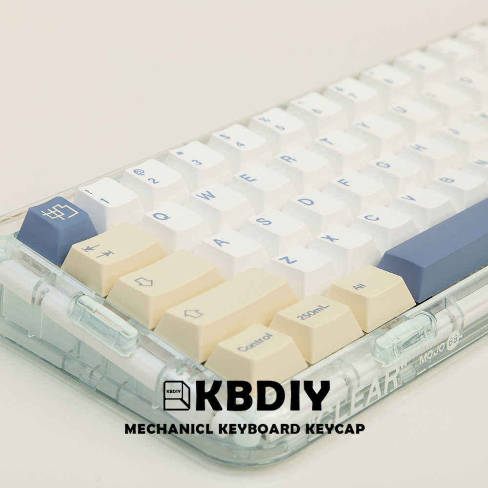 Tastiere KBDiy 135 tasti / set GMK Soymilk PBT Copritasti Cherry Profile MX Switch Copritasti verdi tastiera da gioco meccanica Copritasti personalizzati T230215