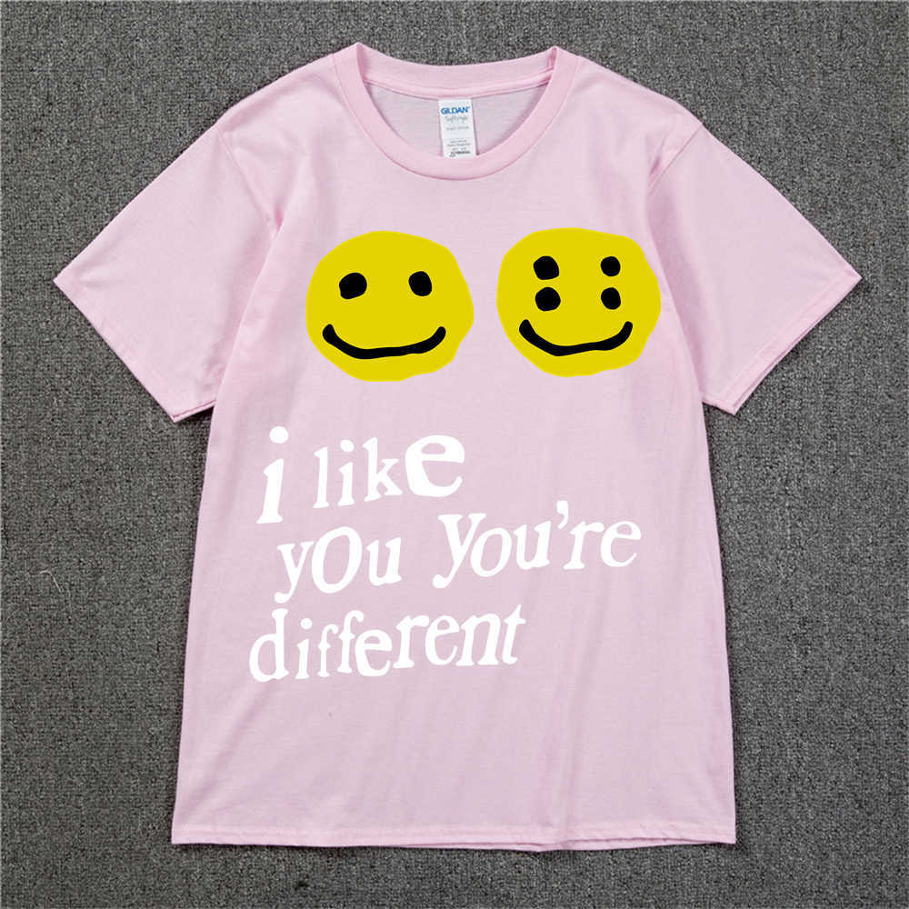 Herren T-Shirts 19SS CPFM XYZ T-Shirt Graffiti Smile Face CPFM.XYZ W.W.C.D I LIKE YOU Hip Hop Streetwear TEE CPFM T-Shirts Männer Frauen L230215