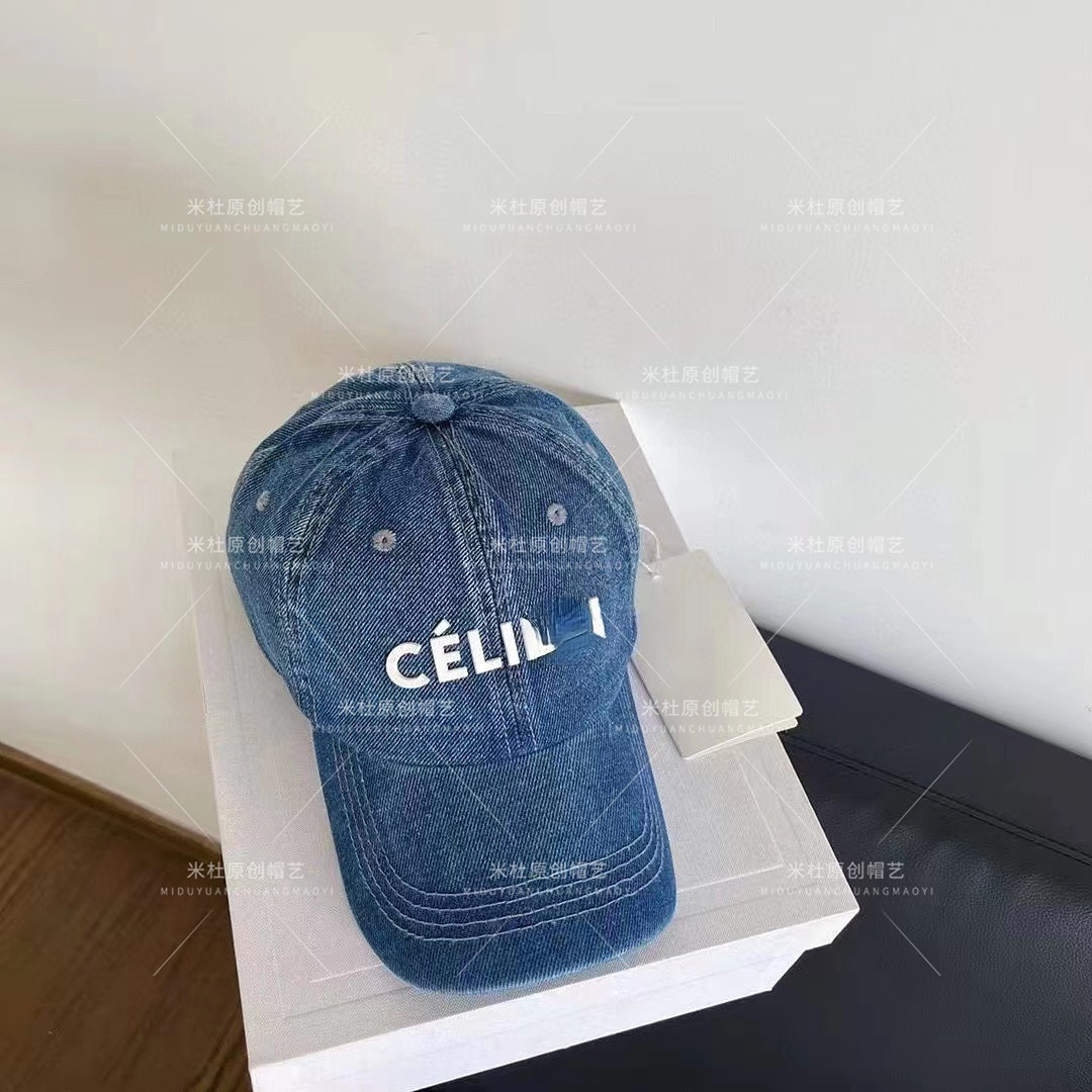 Carta de Designer de Casquette de luxo Ambroaideed Denim Casual Baseball Hat para casais