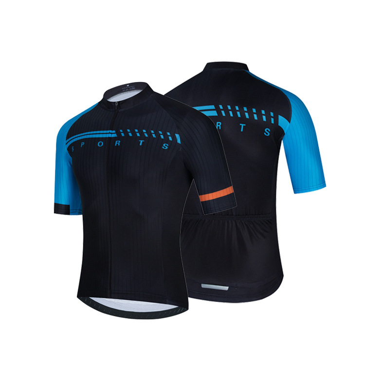 Black Blue Pro Team Cycling Jersey Summer Cycling Wear Mountain Bike kläder cykelkläder MTB Bike Cycling Kläder Cykel Toppar B7