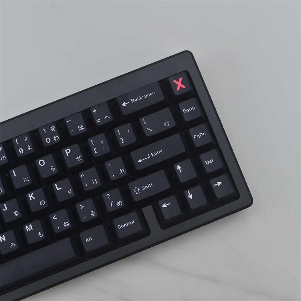 Keyboard 129 Klucze GMK WOB Keycaps Profil Cherry Minimalist Minimalist Black Keycap PBT Dye Sublimation Mechanical Keyboard Keycap MX SWITC T230215
