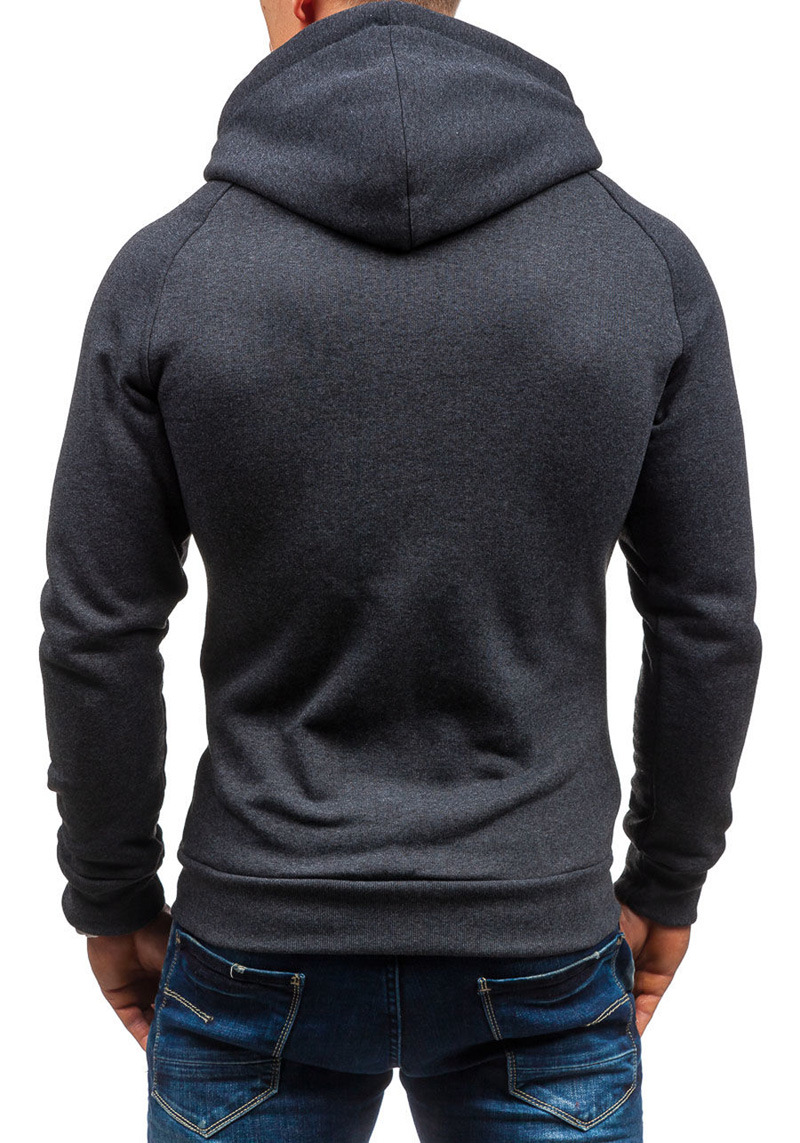 Mens Fashion Solid Color Hoodies Zipper Cardigan Hoodie A Variety of Printed Clothes with Different Colors and Patterns