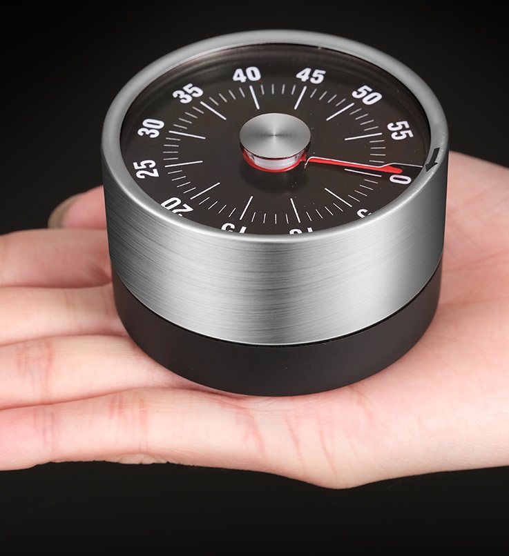 Mechaniczne przypomnienie odliczanie zegarowy naczynia kuchenne stal nierdzewna okrągłe zegar gotowania mini timer magnetyczny 3953862