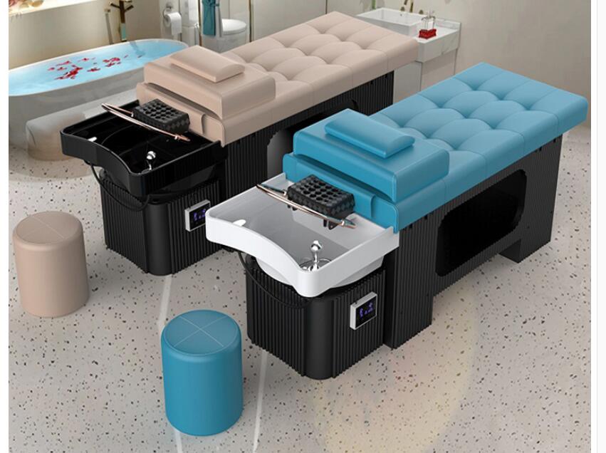 Salon furniture washing bed, washing bed with water circulation. For barbershop, health salon, beauty salon