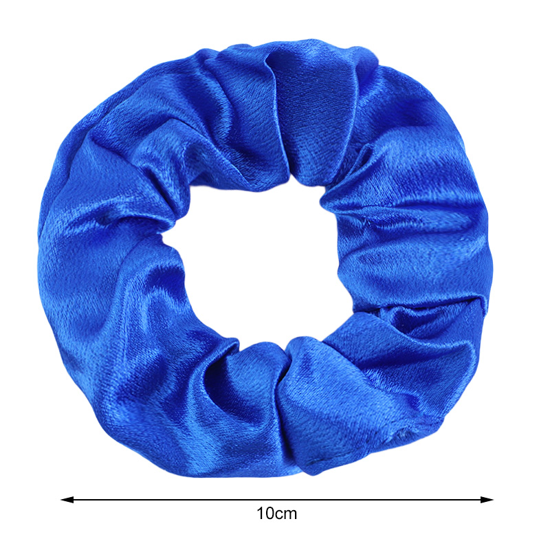 새로운 여성 Satin Scrunchie 탄성 수제 멀티 컬러 헤어 밴드 부드키 포니 테일 홀더 헤드 밴드 헤어 넥타이 로프 헤어 액세서리