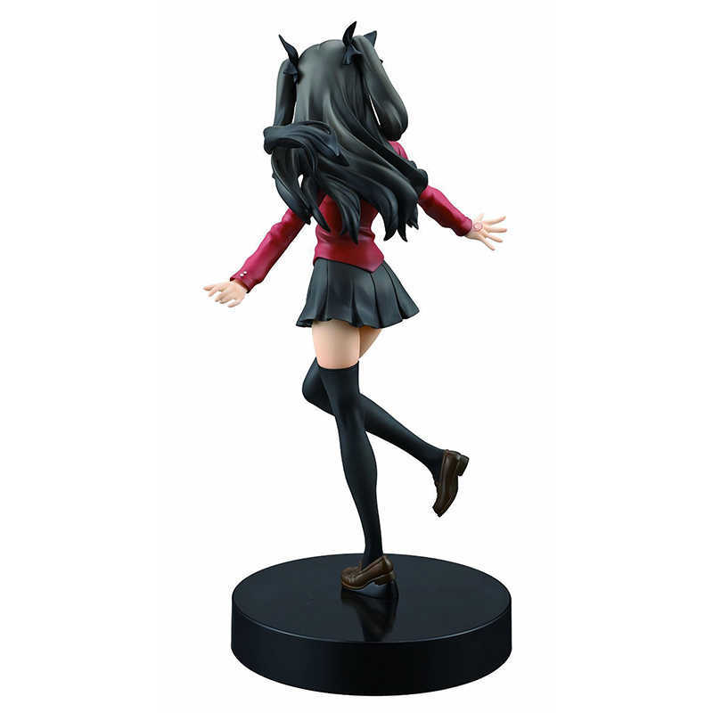 Anime Manga 20CM Populaire Anime Fate / stay night Figure Tohsaka Rin Uniforme Scolaire Debout Jolie Fille Modèle PVC Statique Jouets Collection DollJ230215