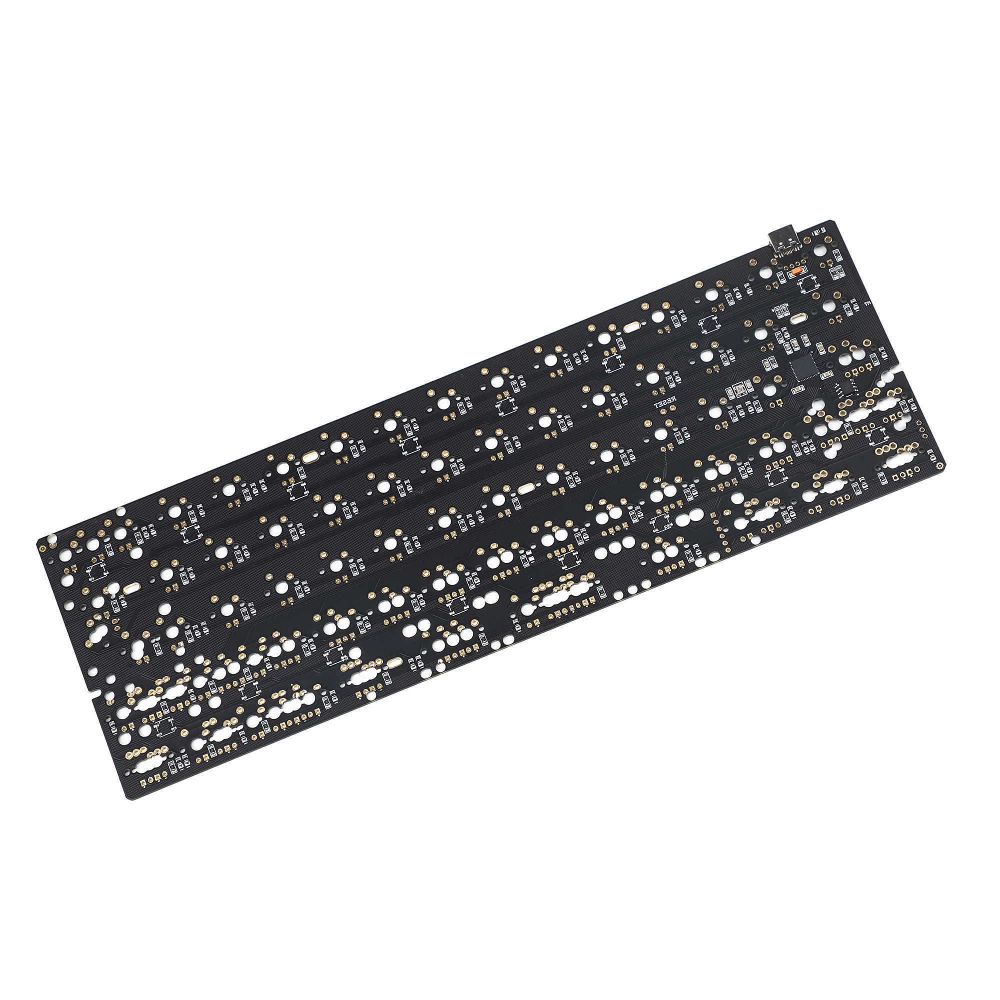 Teclados gh60 64 minila qmk via pcb totalmente programável para teclado mecânico DIY YD60MQ YD64MQ HHKB SUPORTE LED T230215