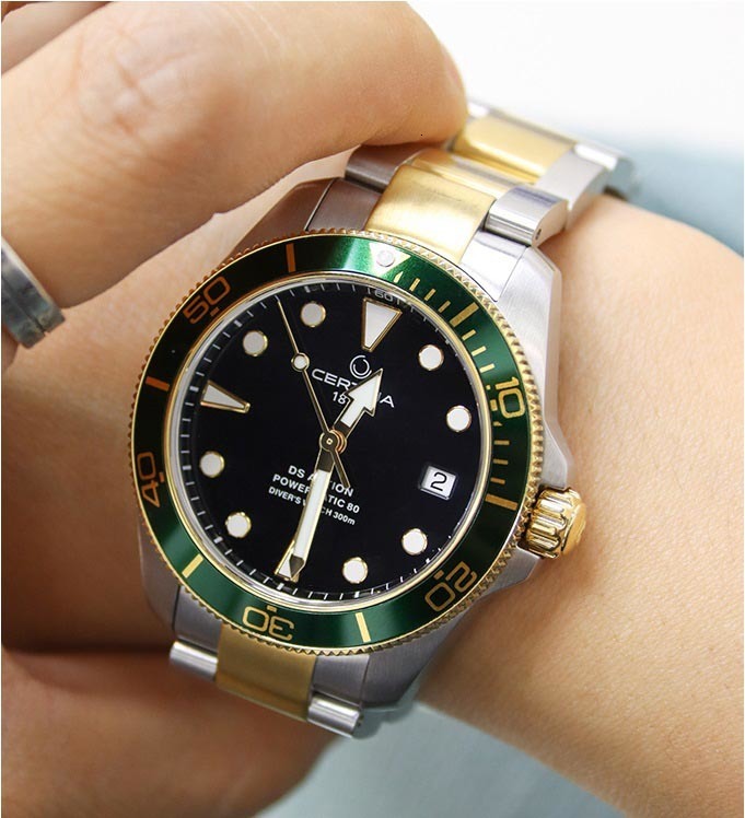 Montres-bracelets Certina Mens Watchs Top Brand Luxury Afficier Ultra Date Horloge mâle STRAP MALLE CAS CAS CAST