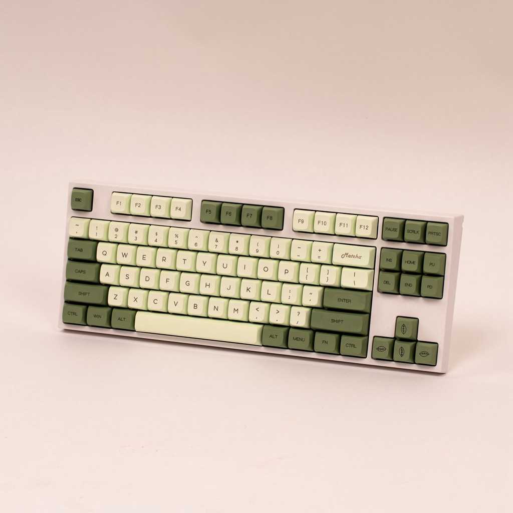 キーボード抹茶ライトグリーンかわいいXDAキーキャップカスタムDIY PBT MXスイッチメカニカルキーボードキーキャップアンプロ2 GK61日本のタイT230215