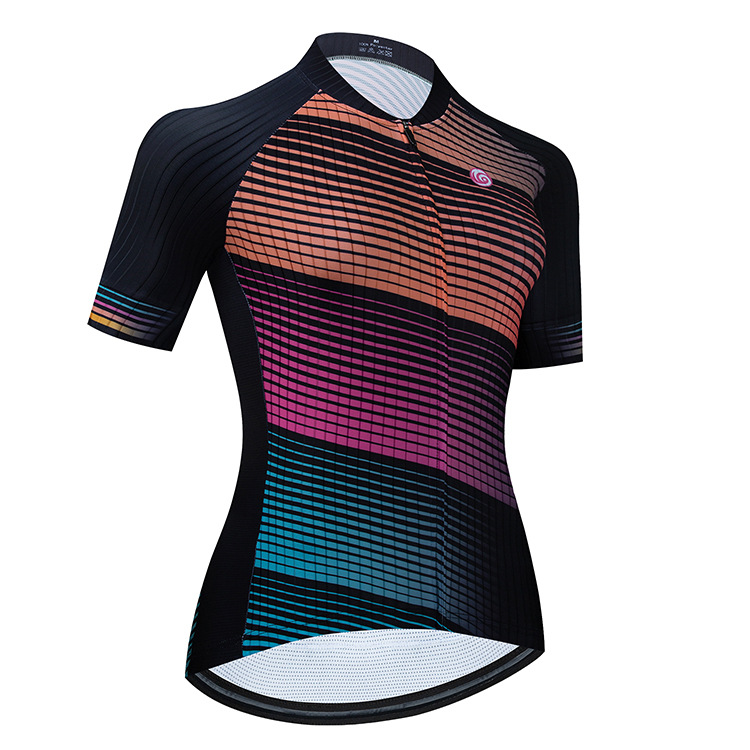 Pro Women Summer Cycling Jersey Set Short Sleeve Mountain Bike Cycling Clothing Breathable MTB Bicycle Clothes Wear Suit V9