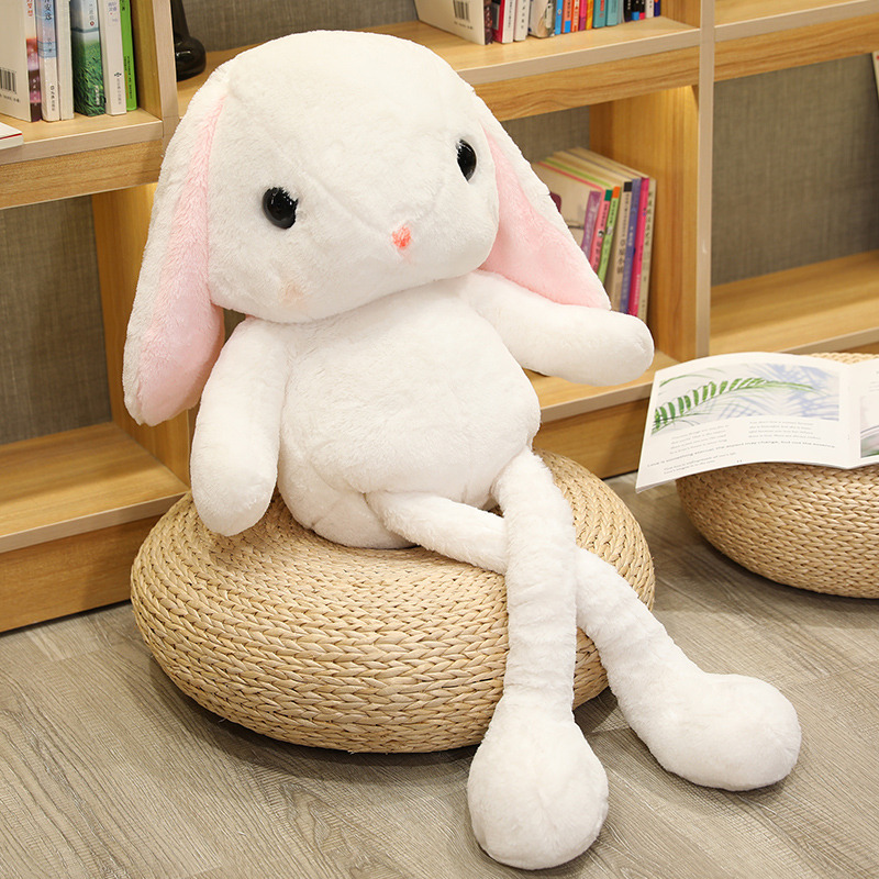 Cute Rabbit Stuffed Doll Long Ear Bunny Plush Toy Pillow Girl Brthday Gift 100cm 120cm DY10145