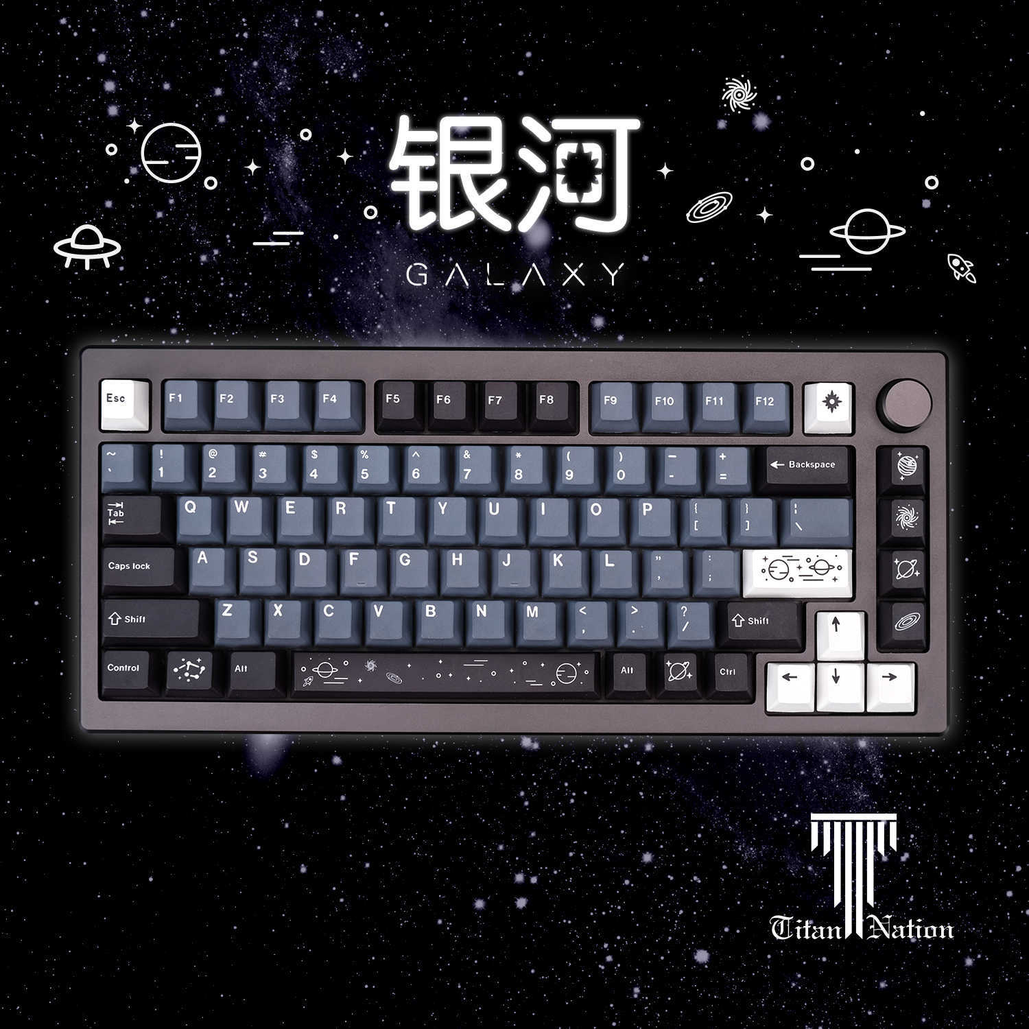 Toetsenborden 134 toetsen GMK Galaxy KeyCaps Persoonlijkheidsthema PBT KeyCap Dye Sublimation Set voor mechanisch toetsenbord 6.25U 7U Cherry Profile T230215