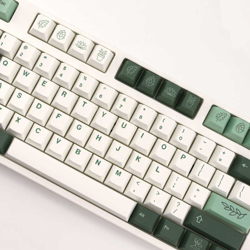 Teclados 143 keys gmk botânico Keycaps PBT Dye S-S-S-Publicação Teclado Mecânico Teclado Perfil Cherry para MX Switch T230215