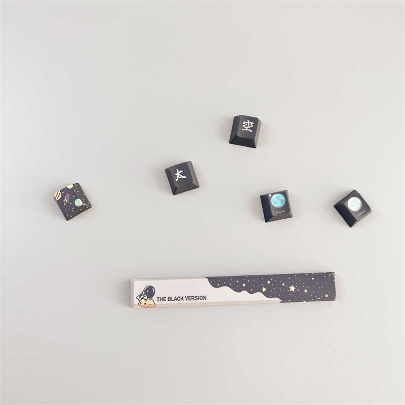 Claviers Astronaut 3.0 PBT Keycaps Personnaliser Clavier Mécanique Gaming Key Caps Cherry Profile 61 64 68 84 87 980 Touches Set Space Flight T230215