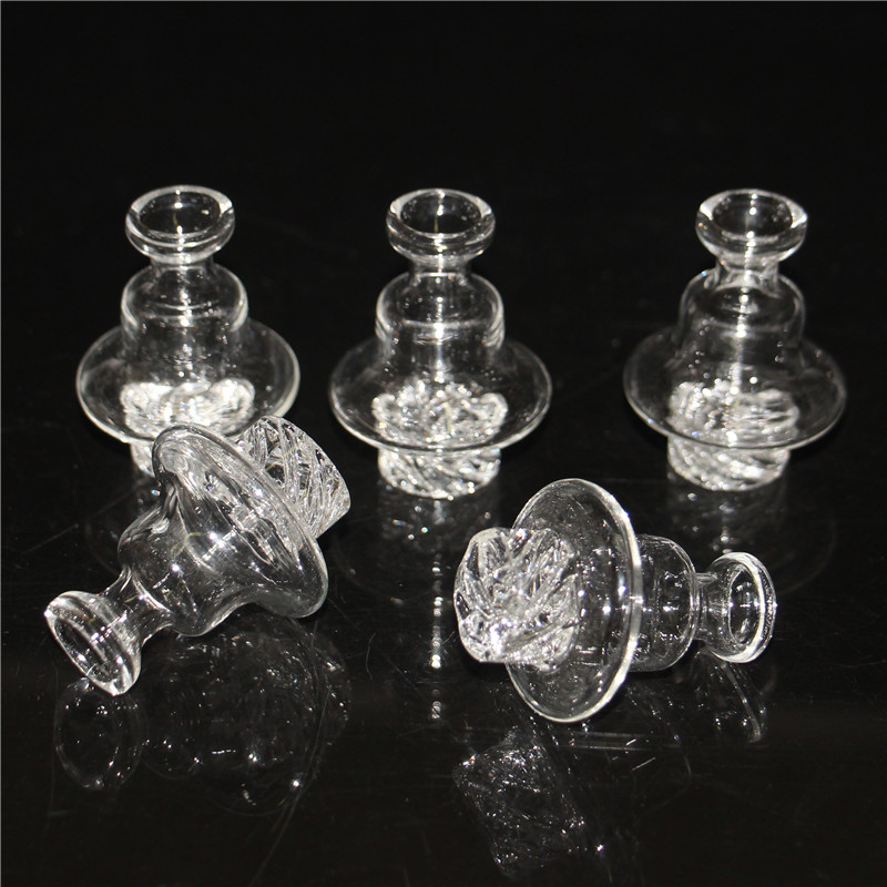 Glass Carb Cap Quartz Colorful Smoking Cyclone Spinning Bubble Caps for spin Thermal banger Nail Rig bowl Water Pipe bong