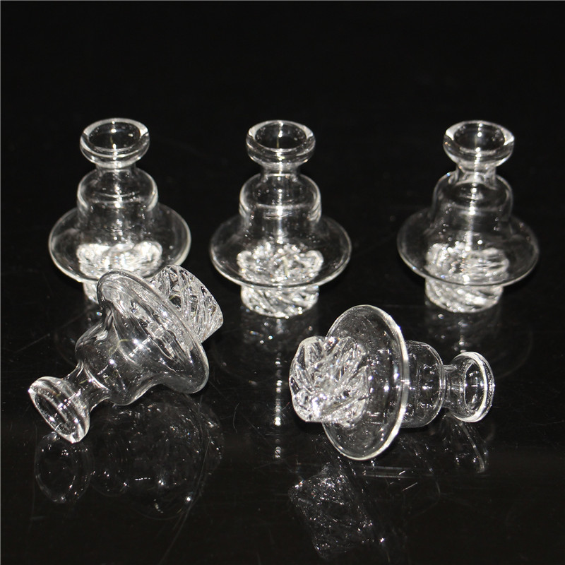 Universal Glass UFO Bubble Carb Cap Hat estilo con cúpula de orificio para XXL Domeless Quartz banger Nails dab plataformas petroleras bongs de vidrio