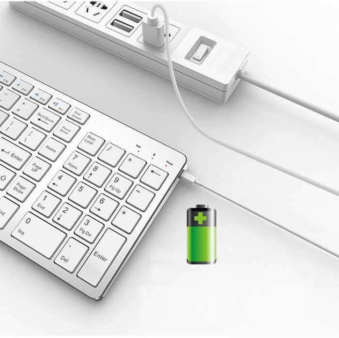 Keyboard Multi-Device Bluetooth bezprzewodowa klawiatura tablet bezprzewodowa klawiatura kompatybilna z systemem Windows Mac OS iOS Android dla MacBooka Air IMac T230215