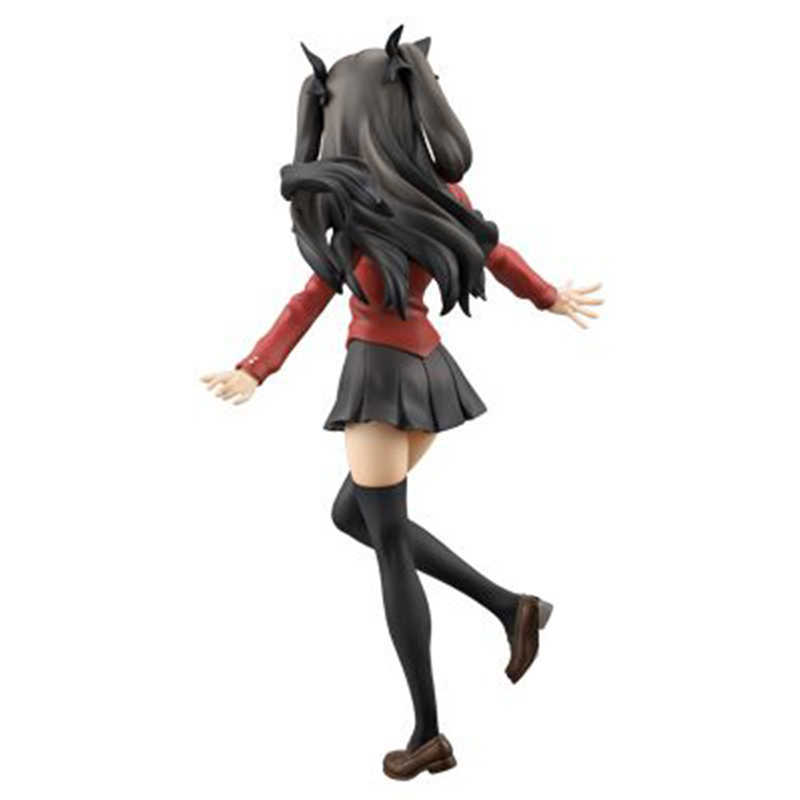 Anime Manga 20CM Populaire Anime Fate / stay night Figure Tohsaka Rin Uniforme Scolaire Debout Jolie Fille Modèle PVC Statique Jouets Collection DollJ230215