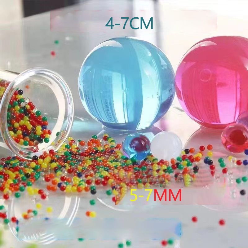 Bouncy Balls 500st Overdized Water Ball Beads Stuff Toy Baby Crystal Water Ball Water Pärlor Crystal Mud -Hy